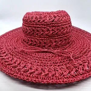 Scala Collection Red Woven Hat Fleece Lined Quilted Rain Hat - Scala Collezione Hats  main image 3